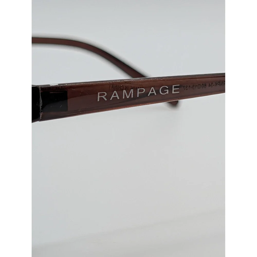 Rampage RS 1011 Womens Aviator Sunglasses Brown Gradient Lens Plastic Frame